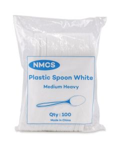 Plastic Spoon Medium - White 1000 X  Piece 