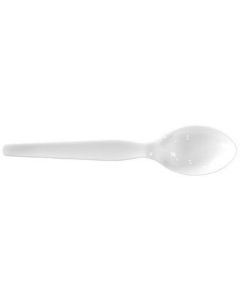 Heavy Duty White Plastic Spoons - Medium 2000 X  Piece 