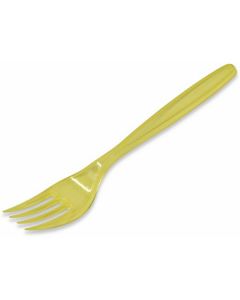 Plastic Fork HD Trans. Yellow 1000 X  Piece 