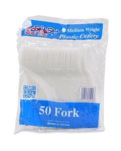 Plastic Fork White 2000 X  Piece 