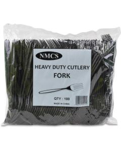 Plastic Fork HD - Black 1000 X  Piece 