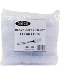 Plastic Fork HD - Clear 1000 X  Piece 