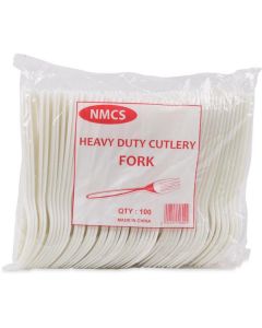 Plastic Fork White HD-PP 1000 X  Piece 