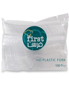 Plastic Fork Clear HD 2000 X  Piece 