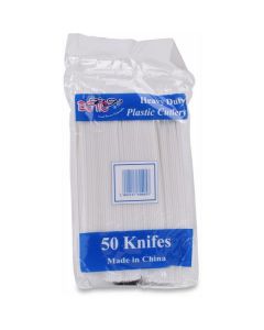 Plastic Knife White 2000 X  Piece 