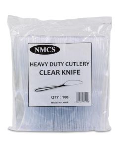 Plastic Knife HD - Clear 1000 X  Piece 