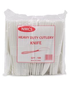 Plastic Knife White HD-PP 1000 X  Piece 