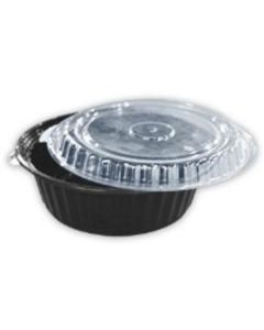 Round Black Microwave Container with Lid 200 X  Piece 