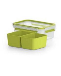 Masterseal and Go Snack Lunch Box with Inserts   (1 liter)