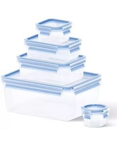 Masterseal Fresh Food Storage Box- 5 pcs Blue 5 X  Plastic Box 