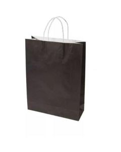 Black Paper Bag with White Handle 250 X  Piece 