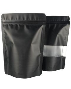 Black Window Standup Zipper Bag 50 X  Piece 