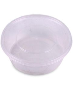 Round Clear Microwave Container with Lid 450 X  Plastic Box 