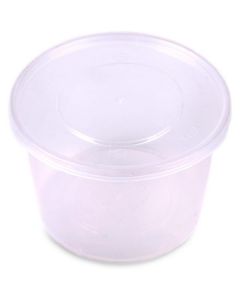 Round Clear Microwave Container with Lid 450 X  Piece 