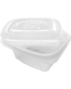 PP Clear Microwave Container with Lid 300 X  Plastic Box 