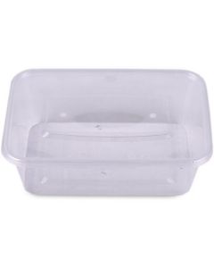 Rectangular Microwave Clear Containers with Lid 300 X  Piece 