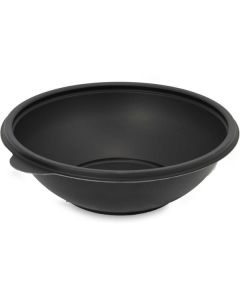 Medium Round Black Microwave Container with Lid 300 X  Plastic Box 