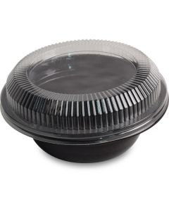 Black Round Container W/Lid 600 X  Piece 