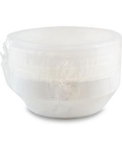 White Round Microwave Container with Lid 150 X  Piece 