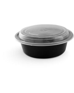 Black Microwave Container with Lid - 6000 200 X  Piece 