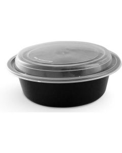 Black Microwave Containers Large - M 9000 400 X  Piece 