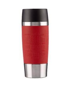 Travel Mug Stainless Steel - Red   (360 ml)