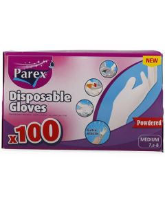 Latex Gloves - Powdered (Medium) 100 X  Piece 