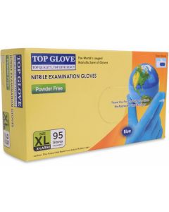 Nitrile Exam Gloves - Blue (XL) 10 X  Piece 