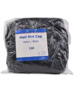 Hair Net Cap Nylon - Black 10 X  Bag 