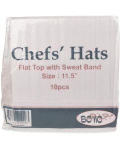 Chef Hat 11.5 inch Adjust - White 10 X  Piece 