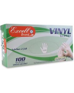 Vinyl Hand Gloves Powder Free - Medium (Clear) 10 X  Piece 