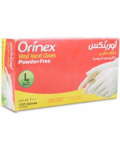 Vinyl Hand Gloves Powder Free - Large 10 X  Piece 