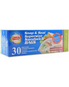 Sandwich Bags with Adhesive Flap - Large 24 X  Piece 