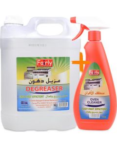 Degreaser (5 liter) + Oven Cleaner (500 ml) 4 X  Set 