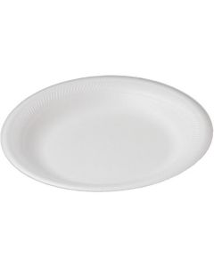 Round White Foam Plate 500 X  Tray 