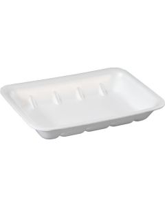 Rectangular White Absorbent Foam Tray for Meat 250 X  Tray 