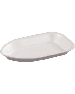 Semi-Rectangular White Foam Disposable Trays 500 X  Tray 