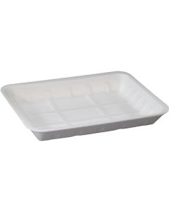 Rectangular White Foam Disposable Trays (Jumbo Tray) 100 X  Tray 