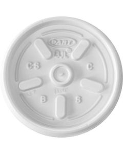 White Vented Lid 8 & 10 Oz 1000 X  Piece 