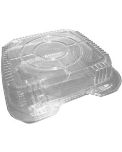 PET Mini Rectangular Clear Pastry Container with Hinged Lid 250 X  Plastic Box 