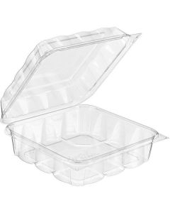 Square Crystal Fresh Container with Hinged Lid 132 X  Plastic Box 