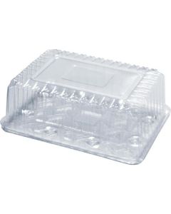 Rectangulara Clear Cake Container with Deep Lid 12 Inch 50 X  Plastic Box 