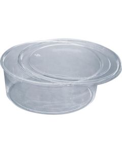 Round Clear Plastic Container PET with Lid 100 X  Plastic Box 