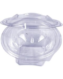 Round Clear Salad Container with Hinged Lid APET 300 X  Piece 