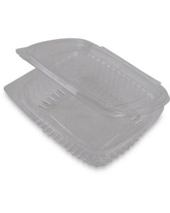 Clear Plastic Container with Hinged Lid - 12 oz. / 916 600 X  Piece 