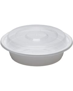 Round White Container with Lid -China 1000 X  Piece 