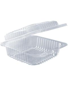 Square Clear Container with Hinged Lid 500 X  Piece 