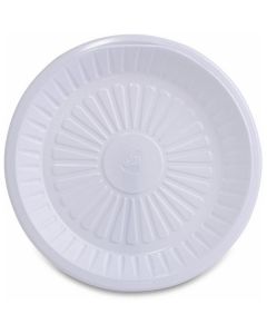 Round White Plastic Tray 500 X  Tray 