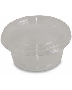 Clear Souffle Portion Cup with Lid 2500 X  Plastic Cup 