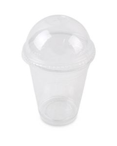 Clear Plastic Cup with Dome Lid 16 oz 1000 X  Plastic Cup 